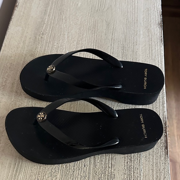 Tory Burch Black Flip Flop Sandals - Picture 3 of 4